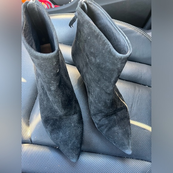 Saks Fifth Ave Suede Boots - Picture 1 of 4